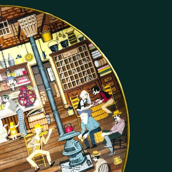 Royal Doulton General Store Plate From American Tapestries Collection - Picture 3 of 5